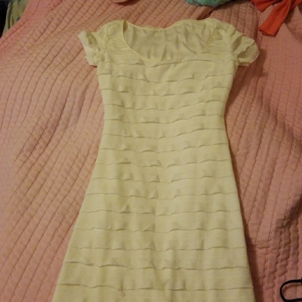 White ruffle dress